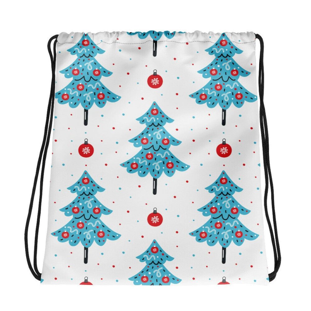 Holiday Cute Pattern Winter Christmas Drawstring